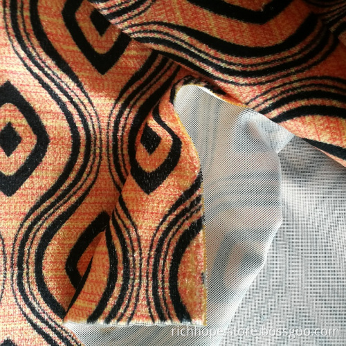 Schwere Jacquard-Samt-Stoffrolle aus 100% Polyester